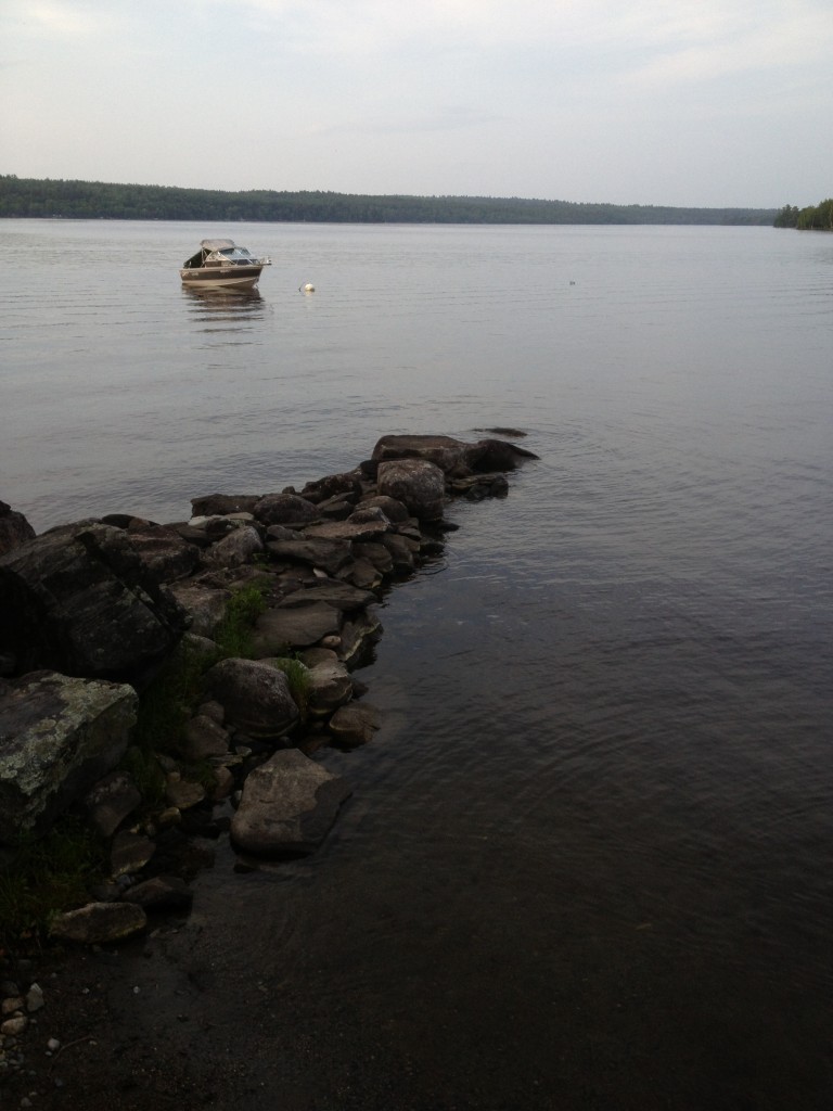 Rock Jetty blocks the Waves from our Beach and Dock