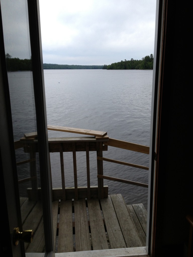Sebec Lake as seen from living room
